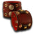 Red Stressed Leather Cuff Watch Band with Eyelets and Snaps-Custom Handmade Leather Watch Bands-Rockstar Leatherworks™