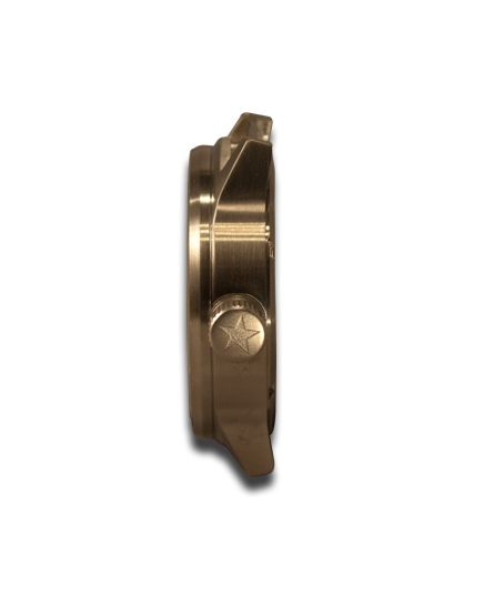 Brown Leather Cuff Watch - 42MM Stainless Sapphire-Leather Cuff Watches-Rockstar Leatherworks™