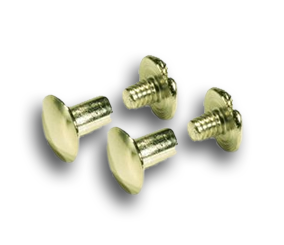 Brass Plated Chicago Screws - 1/4"-Gift Certs. & Parts-Rockstar Leatherworks™