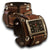 Brown Stressed Leather Cuff Watch w/ Stainless Eyelets & Etching-Leather Cuff Watches-Rockstar Leatherworks™